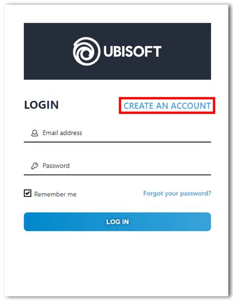 ubisoft account creation